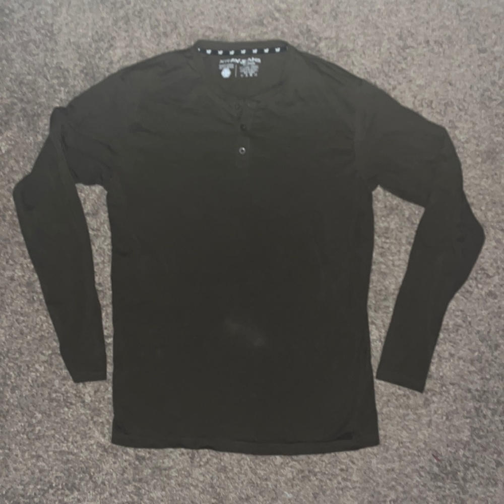 XRay-Jeans Long Sleeve Forest Green Henley (M)